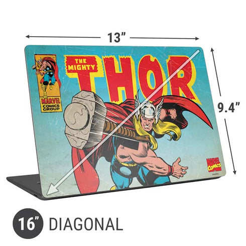 Marvel Classic Comics The Mighty Thor Universal Laptop 16in (13 x 9.4in) Skin